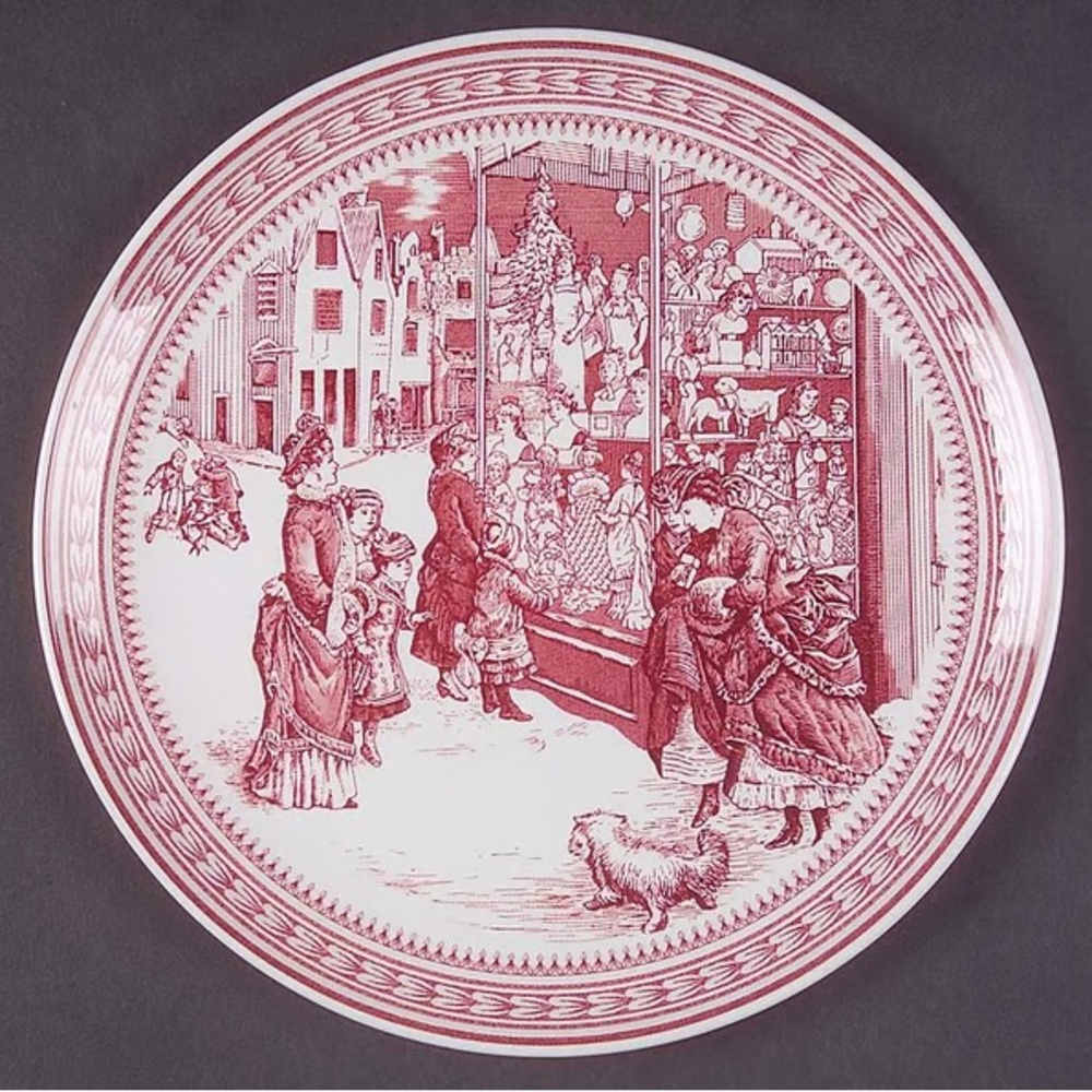 Set of 7 Saint Nick salad plates. NWT